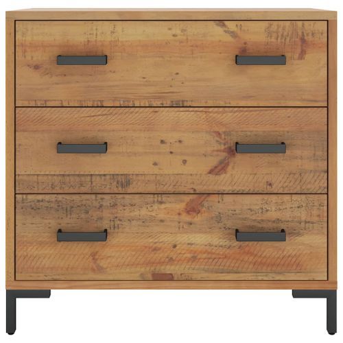 Commode 75x35x70 cm Bois de pin massif - Photo n°3; ?>