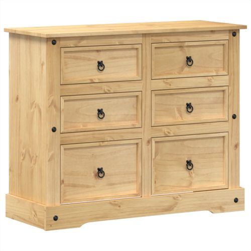 Commode Corona 110x43x91 cm bois massif de pin - Photo n°2; ?>