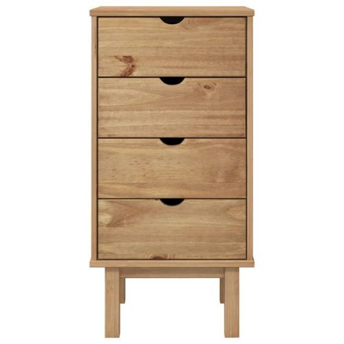 Commode OTTA 45x39x90 cm bois de pin massif - Photo n°3; ?>