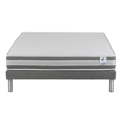 CONFORT DESIGN Ensemble RECTO VERSO 140 x 190 - Latex et mémoire de forme - 24 cm - Photo n°3; ?>