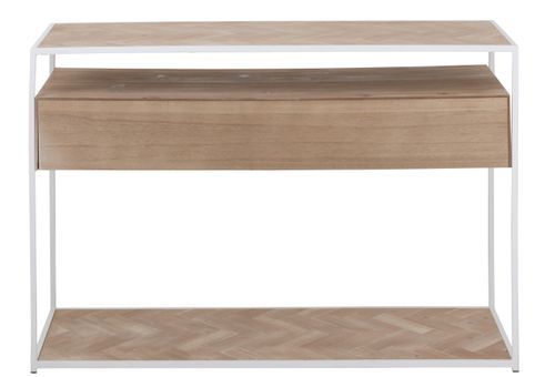 Console 2 tiroirs en bois naturel Aladin L 120 cm - Photo n°3; ?>