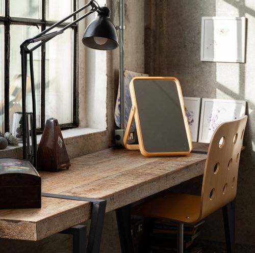 Console en bois de sapin et pieds en acier noir Bido L 153 cm - Photo n°2; ?>