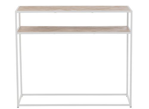 Console zigzag en bois naturel blanc Rocky L 100 cm - Photo n°2; ?>