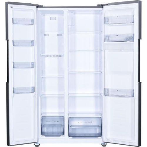 Continental Edison Réfrigérateur américain 432L, No frost avec distributeur d'eau et distributeur de glaçons, poignées intégrées - Photo n°2; ?>