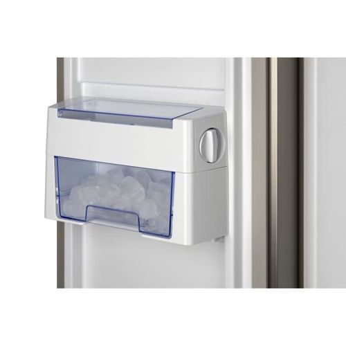 CONTINENTAL EDISON Réfrigérateur américain 608L, Total No Frost, A++, distributeur d'eau + twist ice, display, Inox VCM - Photo n°3; ?>