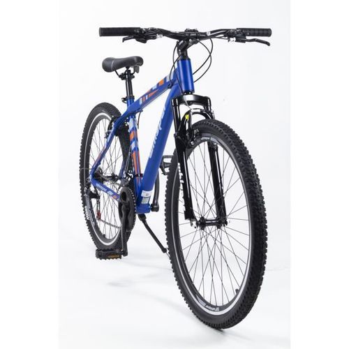 CORELLI - Vélo VTT WHISPER WM301 - 27,5 - Cadre L - 21 vitesses - Homme - Bleu /orange/gris - Photo n°2; ?>