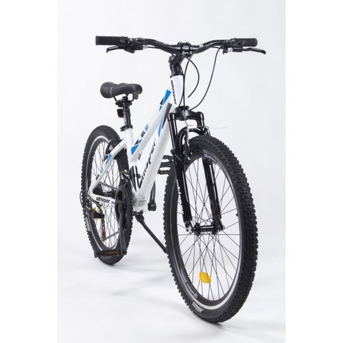 CORELLI - Vélo VTTWHISPER WL301 - 24 - 21 vitesses - Fille - Blanc /bleu/noir - Photo n°2; ?>