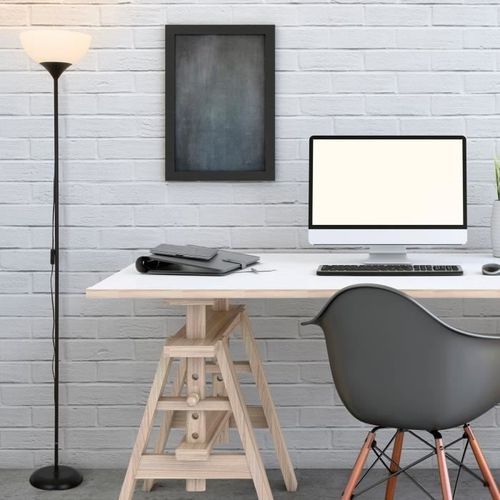 COREP Lampadaire en métal - Ø23 cm - Noir - Photo n°2; ?>