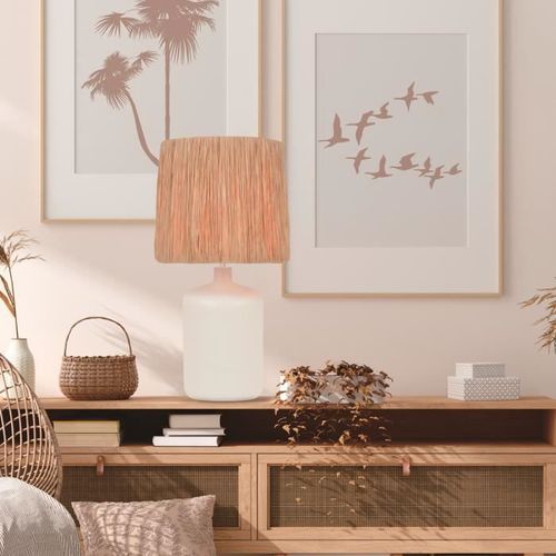 COREP Lampe céramique mate Naoussa BL - E27 / 60W - Photo n°3; ?>