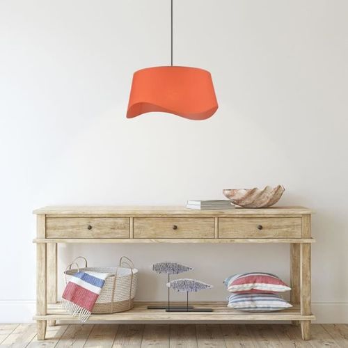 COREP Suspension tambour effet vague - Percale - H 21 x Ø 46 cm - Moutarde - Made in France - Photo n°3; ?>