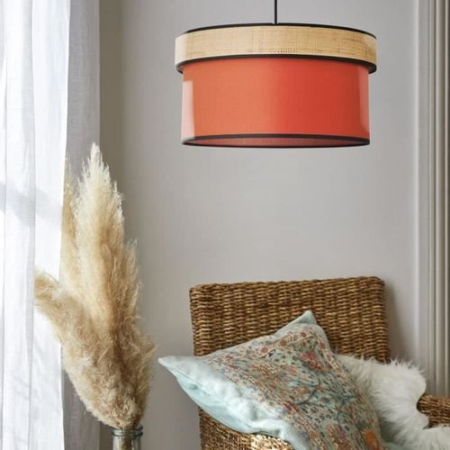 COREP Suspension tambour effet vague - Percale - H 21 x Ø 46 cm - Tomette - Made in France - Photo n°3; ?>