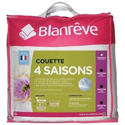 Couette 4 saisons Blanrêve - Adaptabilité et confort tout au long de l'année - Photo n°2; ?>