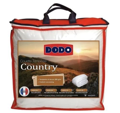 Couette tempérée Country 300 g/m² Dodo - Confort doux pour la mi-saison - Photo n°3; ?>