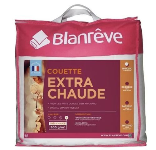 Couette très chaude en microfibre 500 g/m² Blanrêve - Made in France - Photo n°2; ?>