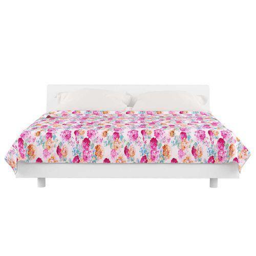 Courtepointe Multicolore 220x240 cm Tissu matelassé à ultrasons - Photo n°2; ?>