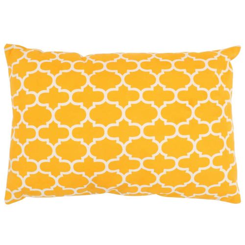 Coussin 2 pcs avec motif Fabrication à la main 40 x 60 cm Jaune - Photo n°2; ?>