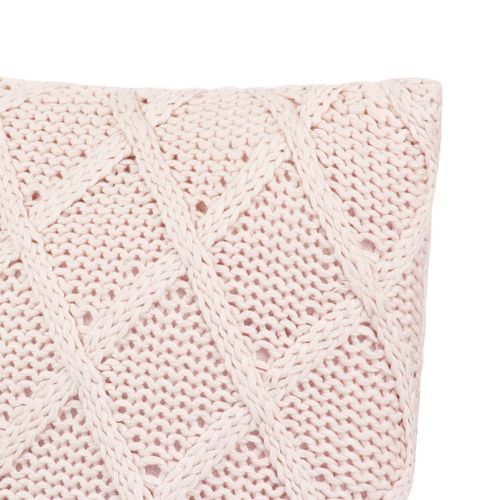 Coussin 2 pcs Coton tricoté lourd 45 x 45 cm Rose - Photo n°3; ?>