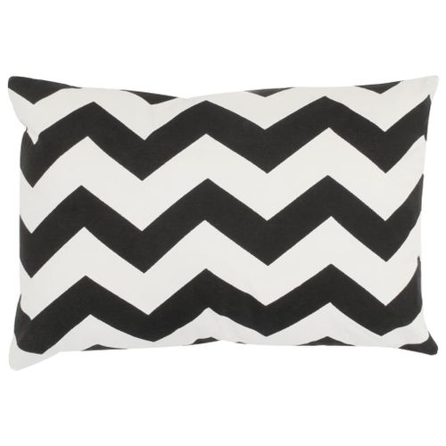 Coussin 2 pcs Fabrication à la main 40 x 60 cm Noir/Blanc - Photo n°2; ?>