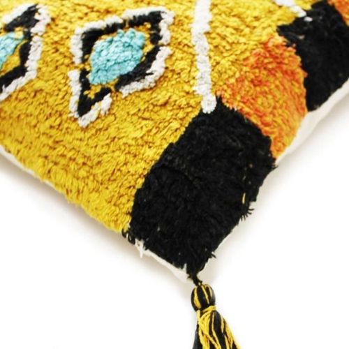 Coussin Berbere Color - 30 x 50 cm - Jaune - Photo n°2; ?>