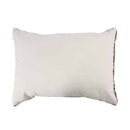 Coussin berbere Ethno - 60 x 80 cm - Beige naturel et noir - Photo n°3; ?>