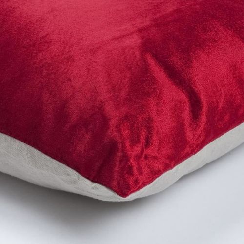 Coussin bicolo - 38 x 38 cm - Rouge - Photo n°2; ?>