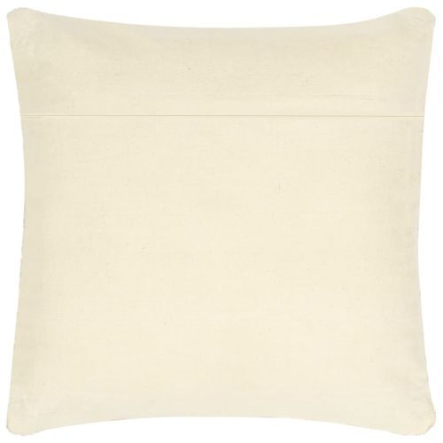 Coussin chindi Gris clair 60x60 cm Cuir et coton - Photo n°2; ?>
