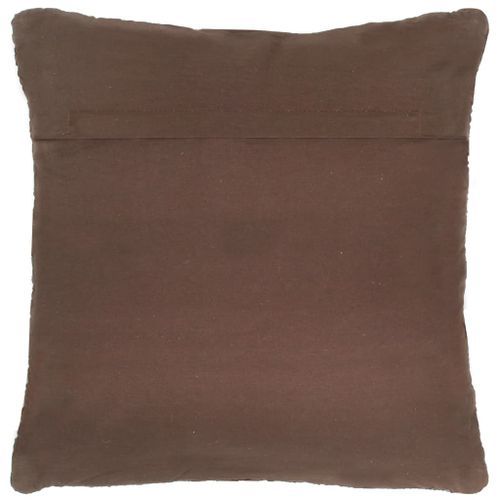 Coussin chindi Marron 60x60 cm Cuir et coton - Photo n°2; ?>