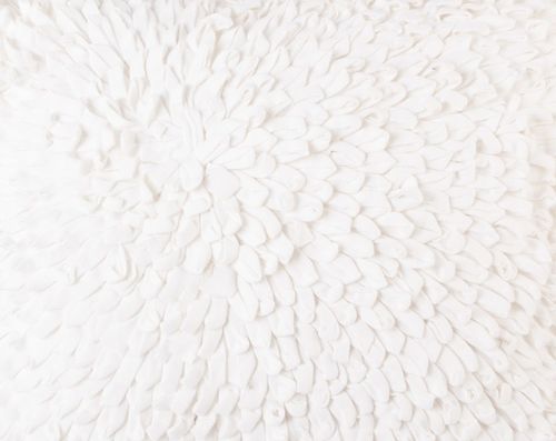 Coussin coton et polyester blanc Louane - Photo n°2; ?>