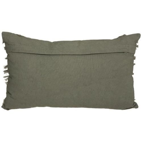 Coussin coton Macra - 30 x 50 cm - Vert kaki - Photo n°2; ?>