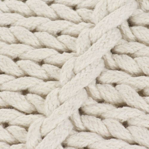 Coussin De Plancher Carré Coton Tricoté 60 X 60 Cm Blanc 10 Coussin de plancher carré Coton tricoté 60 x 60 cm Blanc - Photo n°2; ?>