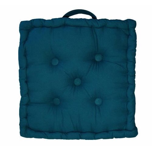 Coussin De Sol 100% Coton 40x40x9 Cm BLEU CANARD 10 Coussin de sol 100% coton 40x40x9 cm BLEU CANARD - Photo n°2; ?>