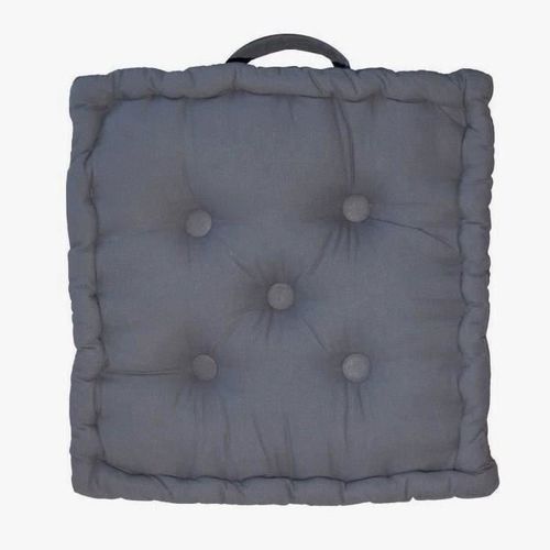 Coussin De Sol 100% Coton 40x40x9 Cm GRIS FONCE 10 Coussin de sol 100% coton 40x40x9 cm GRIS FONCE - Photo n°2; ?>