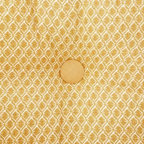Coussin de sol en coton - 40 x 40 x 8 cm - Ocre - Photo n°3; ?>