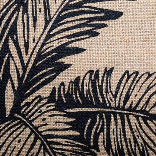 Coussin de sol en jute Cuba - 40 x 40 cm - Beige moyen - Photo n°2; ?>