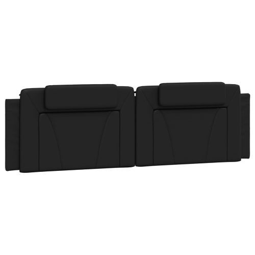 Coussin de tête de lit noir 180 cm similicuir - Photo n°2; ?>