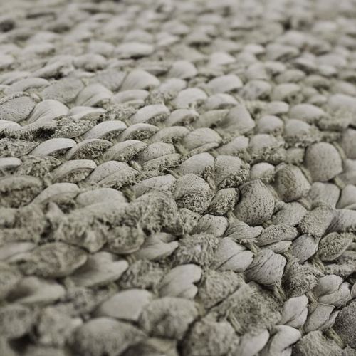 Coussin en cuir tressé Skin - 70 x 70 cm - Beige naturel - Photo n°3; ?>