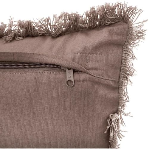 Coussin Frange - 30 x 50 cm - Taupe - Photo n°3; ?>
