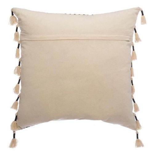 Coussin Jacq Ritual - 60 x 60 cm - Beige et noir - Photo n°2; ?>