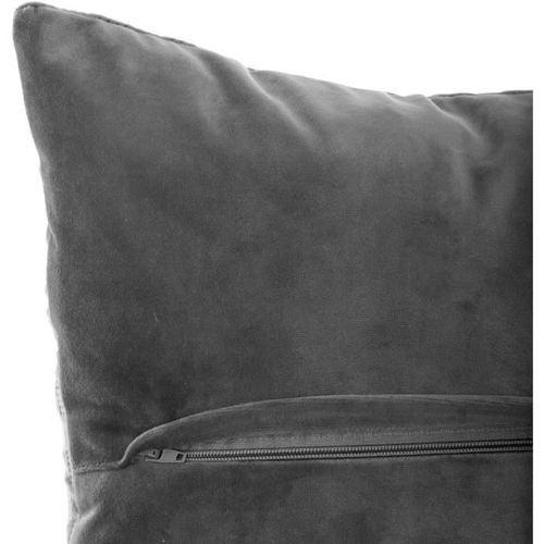 Coussin velours Emb Dolce - 40 x 40 cm - Gris - Photo n°3; ?>