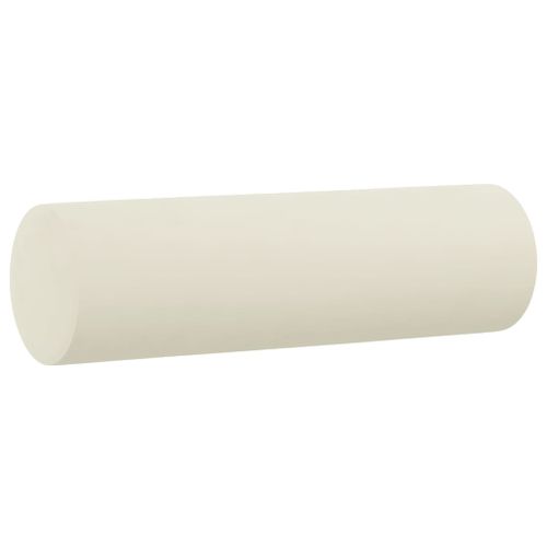 Coussins décoratifs 2 pcs Crème Ø15x50 cm Velours - Photo n°3; ?>