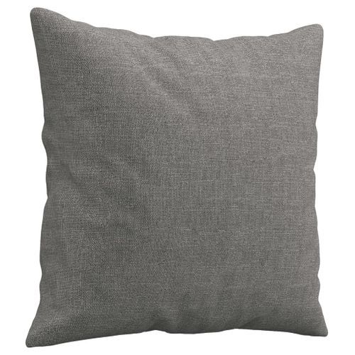 Coussins décoratifs 2 pcs Gris foncé 40x40 cm Tissu - Photo n°3; ?>