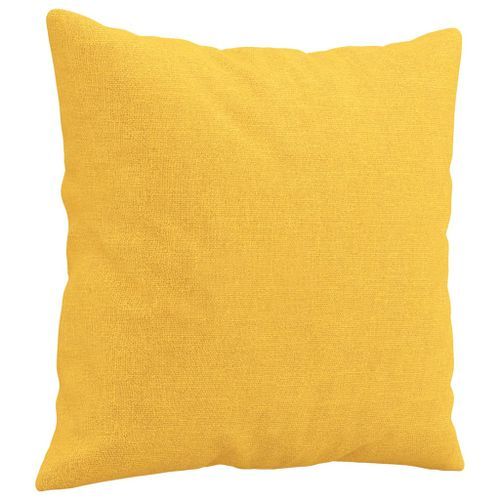 Coussins décoratifs 2 pcs Jaune clair 40x40 cm Tissu - Photo n°3; ?>