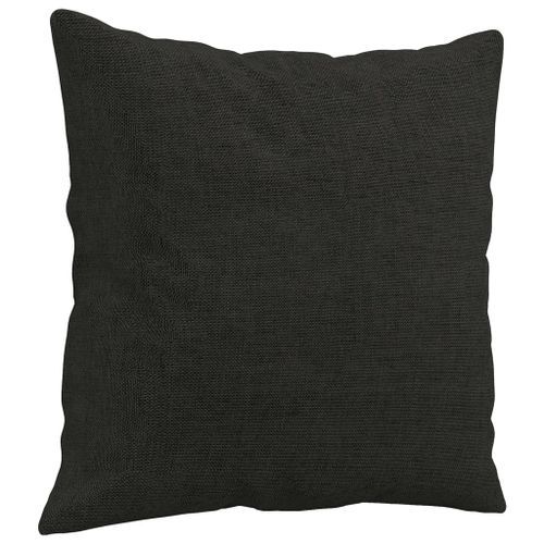 Coussins décoratifs 2 pcs Noir 40x40 cm Tissu - Photo n°3; ?>