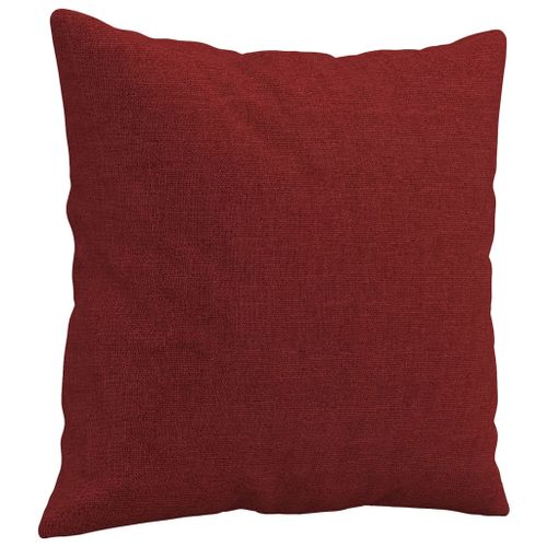 Coussins décoratifs 2 pcs Rouge bordeaux 40x40 cm Tissu - Photo n°3; ?>