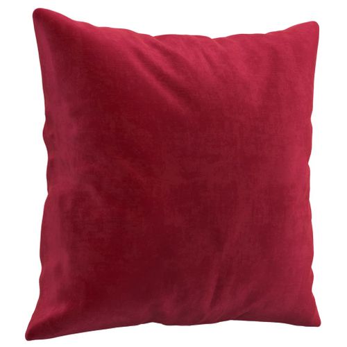 Coussins décoratifs 2 pcs Rouge bordeaux 40x40 cm Velours - Photo n°3; ?>