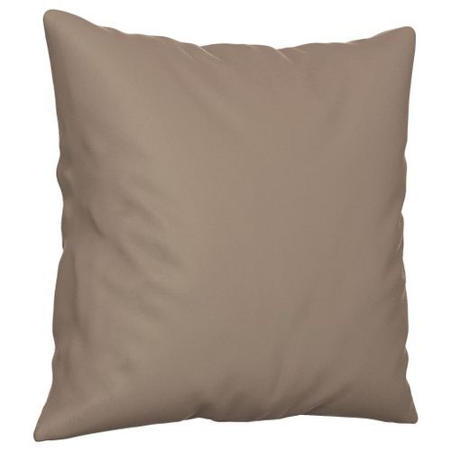 Coussins décoratifs 2 pcs Taupe 40x40 cm Tissu microfibre - Photo n°3; ?>