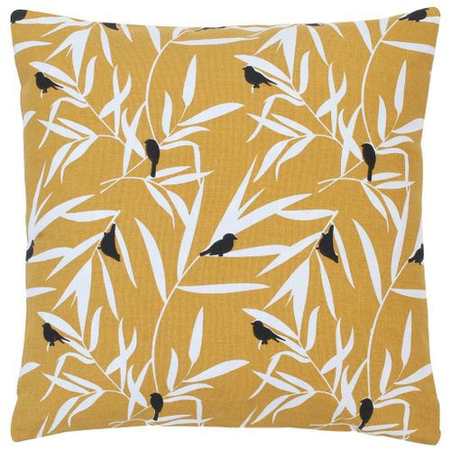 Coussins imprimés 2 pcs Jaune 40x40 cm Coton - Photo n°2; ?>