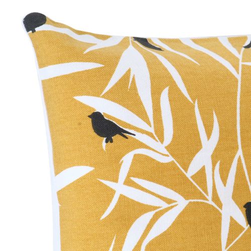 Coussins imprimés 2 pcs Jaune 40x40 cm Coton - Photo n°3; ?>