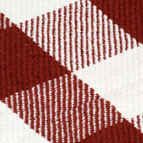 Couverture Coton Carreaux 220 x 250 cm Rouge délavé - Photo n°3; ?>