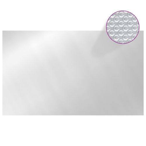 Couverture de piscine rectangulaire 500x300 cm PE Argenté - Photo n°3; ?>